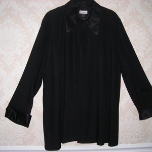 J. Aubert black evening jacket size small with satin collar